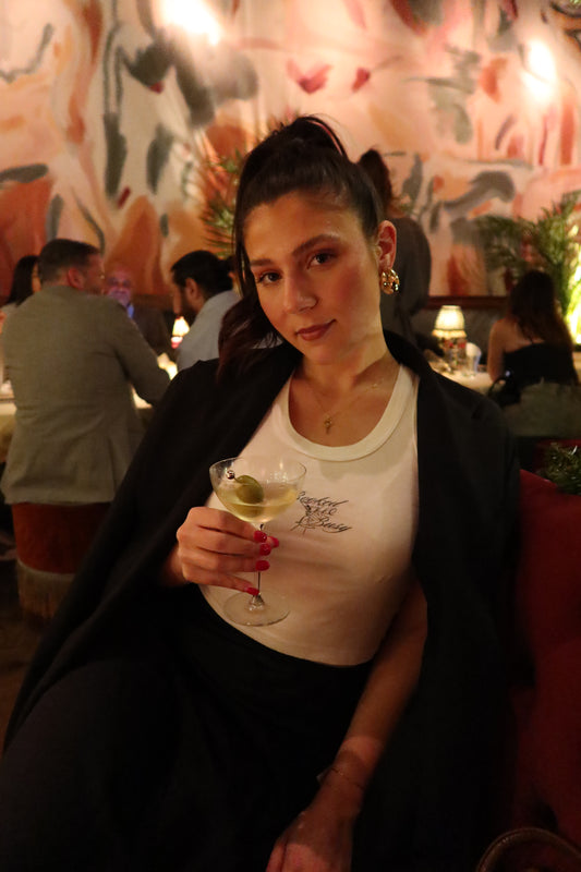 booked & busy martini tank