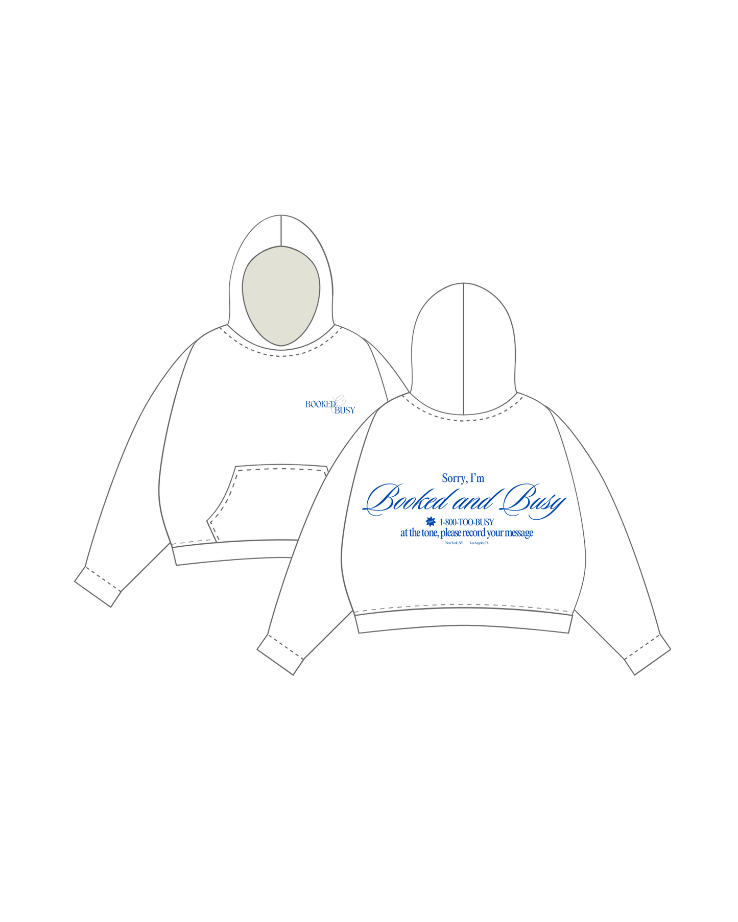 too busy oversized hoodie