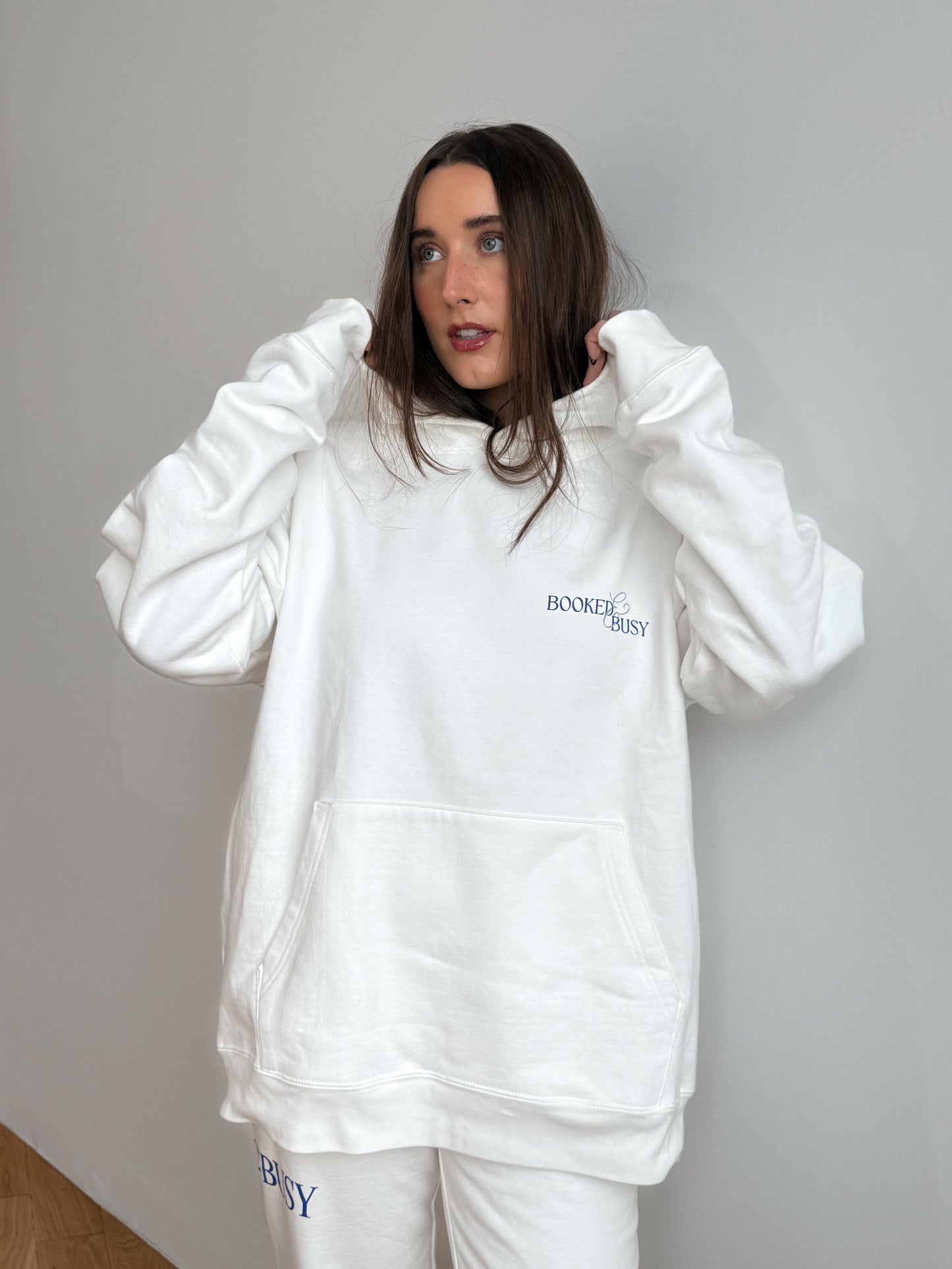 too busy oversized hoodie