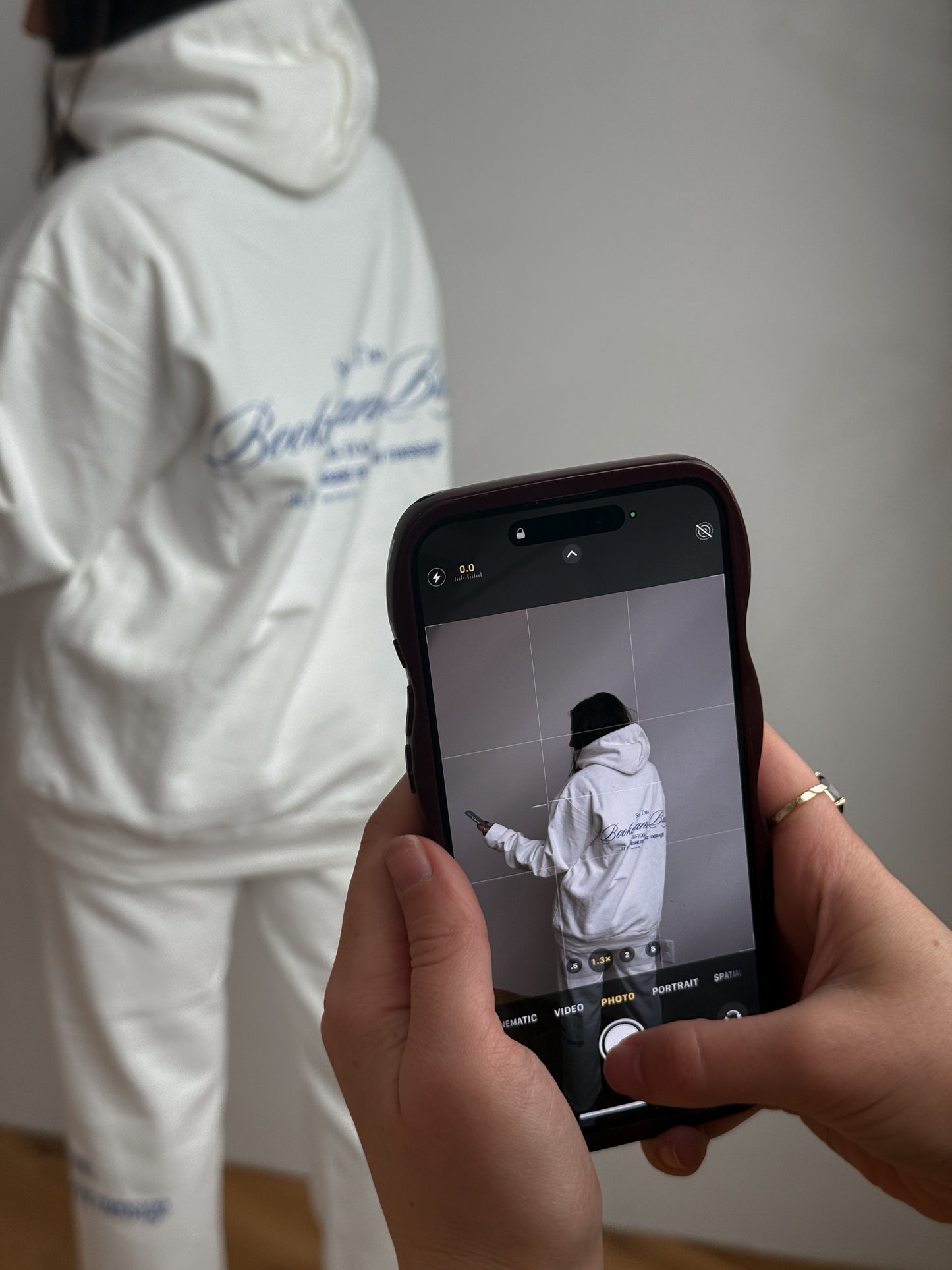 too busy oversized hoodie